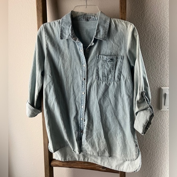 Charlotte Russe Tops - Charlotte Russe - denim shirt size M